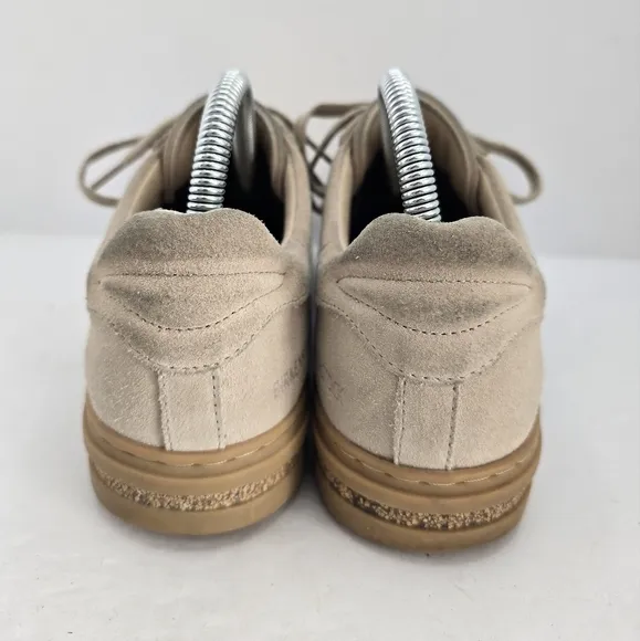 Birkenstock | Bend 'Sandcastle' tan suede monochrome lace-up sneakers | WMS 7