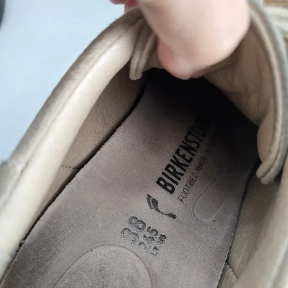 Birkenstock | Bend 'Sandcastle' tan suede monochrome lace-up sneakers | WMS 7