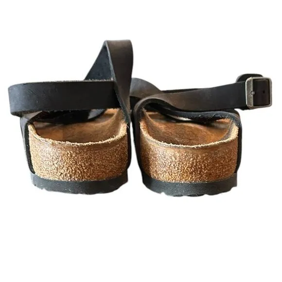 BIRKENSTOCK Black Strappy Birko Flor Women's Sandals Size EU 37, US 6 - 6.5