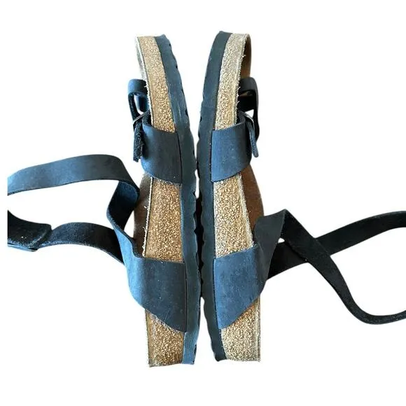 BIRKENSTOCK Black Strappy Birko Flor Women's Sandals Size EU 37, US 6 - 6.5