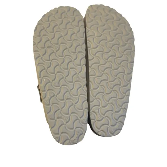 Birkenstock Boston Canvas Natural Fibrer - Eggshell Women’s Size 9-9.5