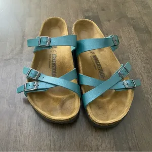 Birkenstock Franca Teal Sandals