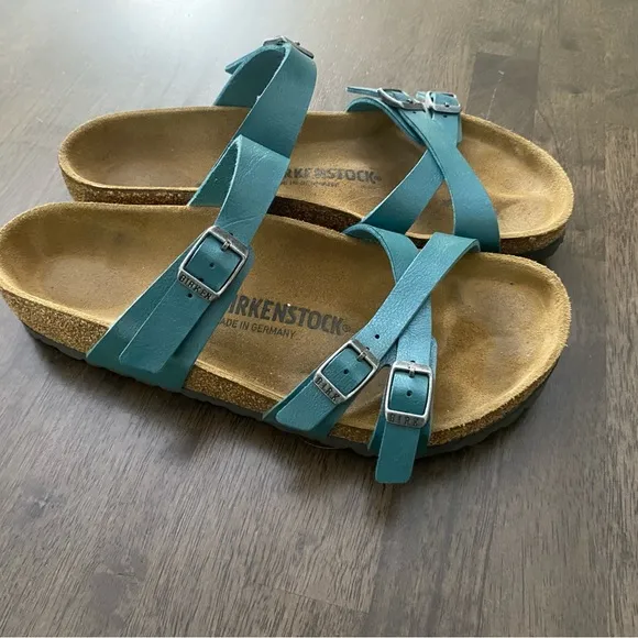 Birkenstock Franca Teal Sandals