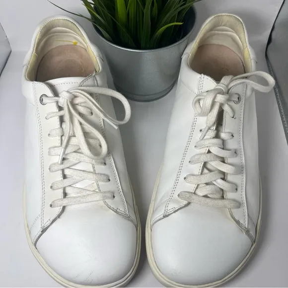 Birkenstock Men's Bend Low Leather Sneakers White Size 44 (Men’s 11)