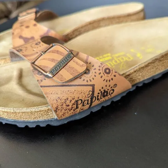 Birkenstock Papillio Art Safari Madrid Sandals Slip On Slides Bucke Boho Birks 9