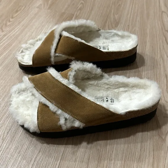 Birkenstock papillio Daytona suede platform sandals