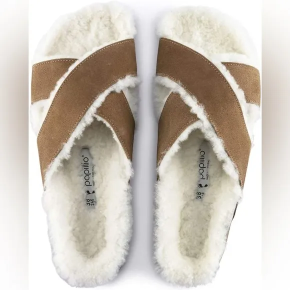 Birkenstock papillio Daytona suede platform sandals