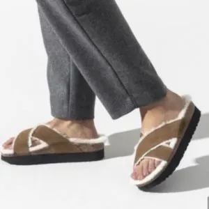 Birkenstock papillio Daytona suede platform sandals