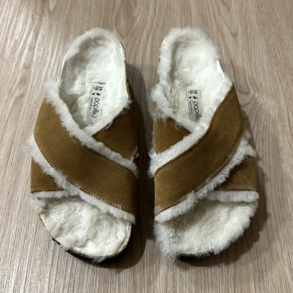 Birkenstock papillio Daytona suede platform sandals