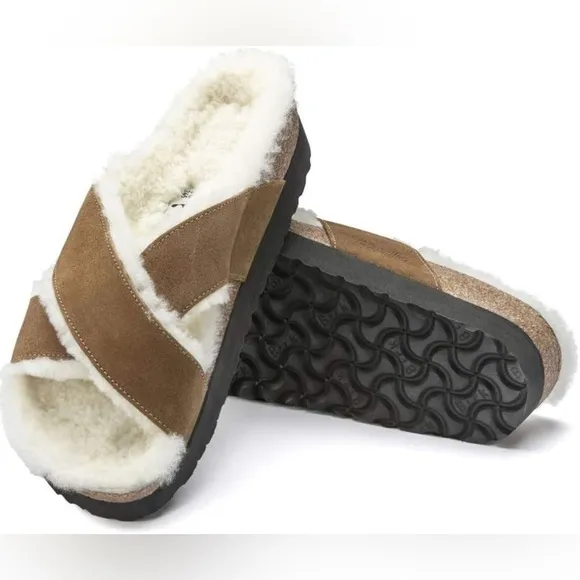 Birkenstock papillio Daytona suede platform sandals