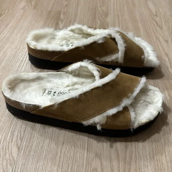 Birkenstock papillio Daytona suede platform sandals