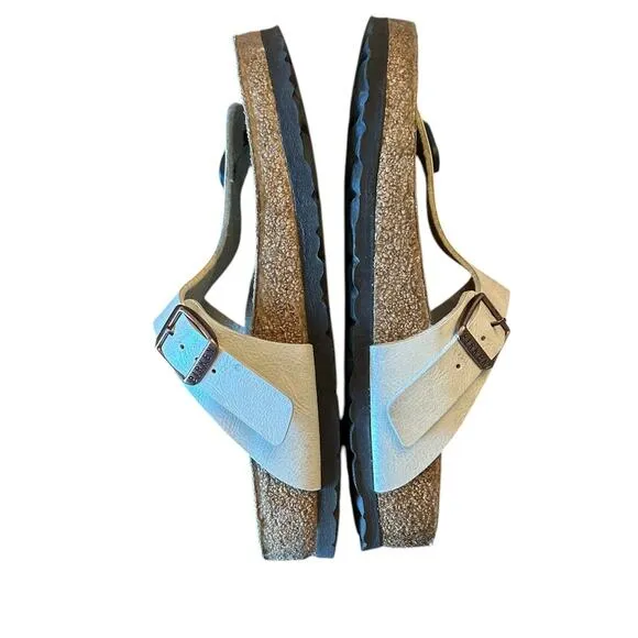 BIRKENSTOCK Pearl White Gizeh Birko-Flor -Women's EU 37 US 6 6.5