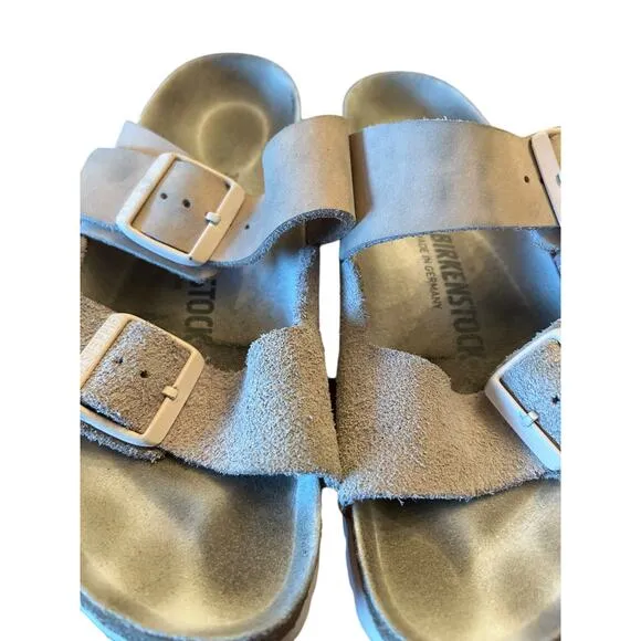 BIRKENSTOCK Pink Light Rose Suede Nubuck Arizona Women's Sandals EU 37 US 6 6.5