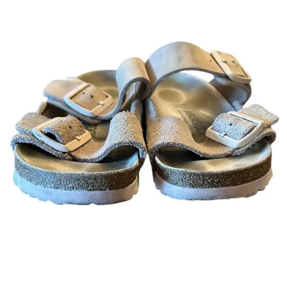 BIRKENSTOCK Pink Light Rose Suede Nubuck Arizona Women's Sandals EU 37 US 6 6.5