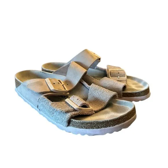 BIRKENSTOCK Pink Light Rose Suede Nubuck Arizona Women's Sandals EU 37 US 6 6.5