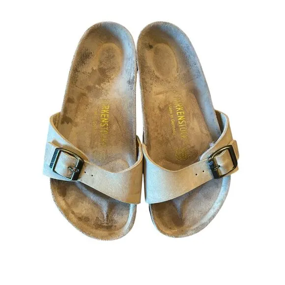BIRKENSTOCK Tan Madrid Birko Flor Single Strap Sandals EU 36 US 5 5.5