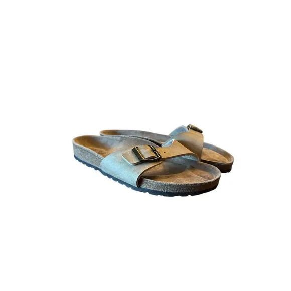 BIRKENSTOCK Tan Madrid Birko Flor Single Strap Sandals EU 36 US 5 5.5