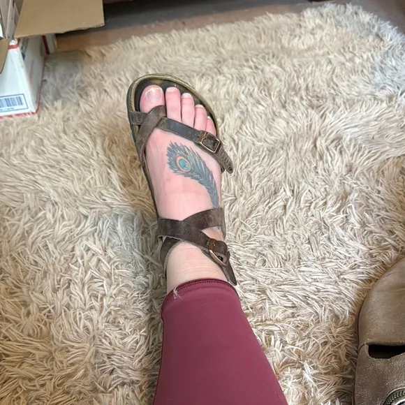 Birkenstocks Women Brown Sandals
