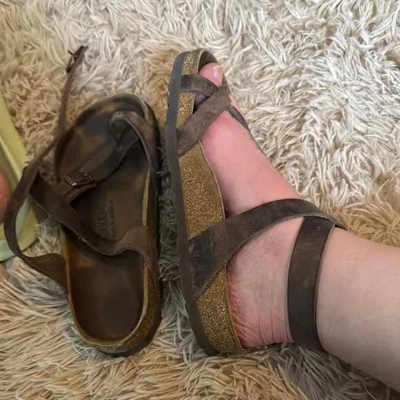 Birkenstocks Women Brown Sandals