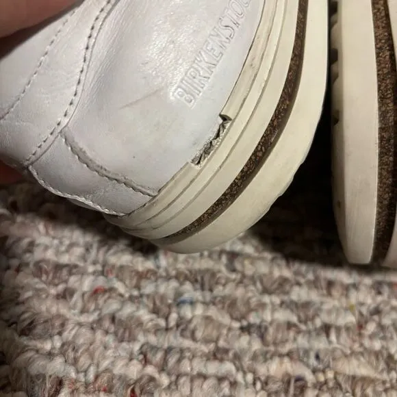 Birkenstock Shoes Bend Low Casual Sneaker White Leather- Size 12 (45) Men’s