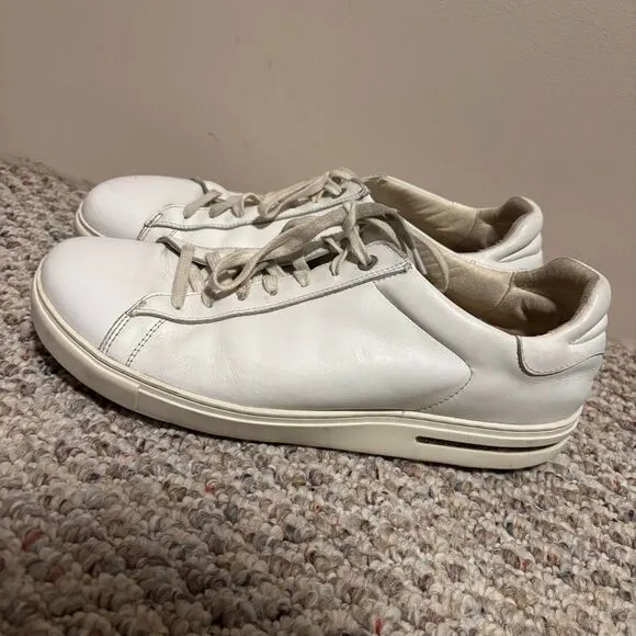 Birkenstock Shoes Bend Low Casual Sneaker White Leather- Size 12 (45) Men’s