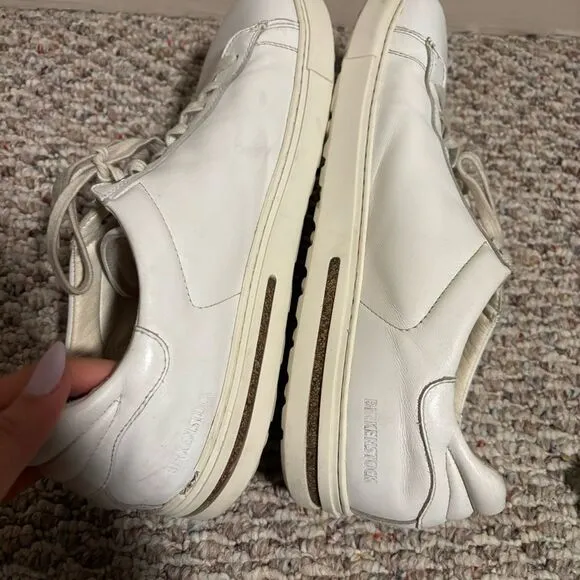 Birkenstock Shoes Bend Low Casual Sneaker White Leather- Size 12 (45) Men’s