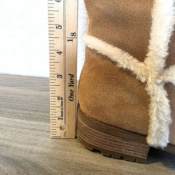 Bjorndal Allison Camel Tan Suede Knee-High Boots Size 11