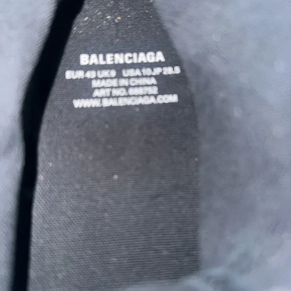 Black Balenciaga Distressed High-Top Men’s  Sneakers