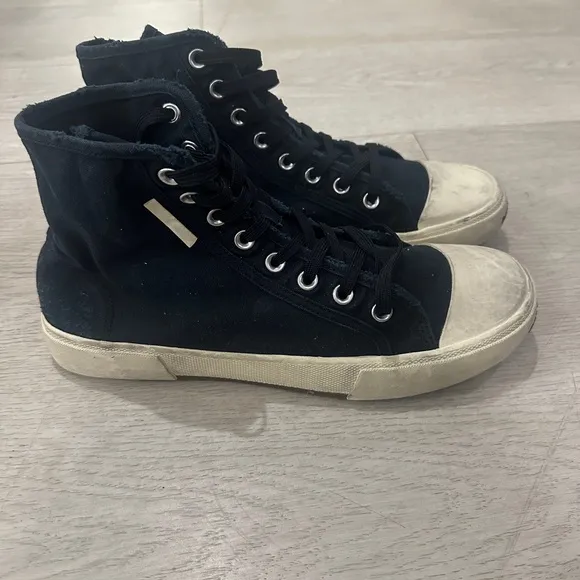 Black Balenciaga Distressed High-Top Men’s  Sneakers