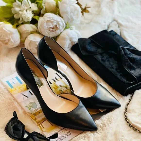 ♥️ Black Stiletto d’Orsay Heels/Shoes, size 8.5