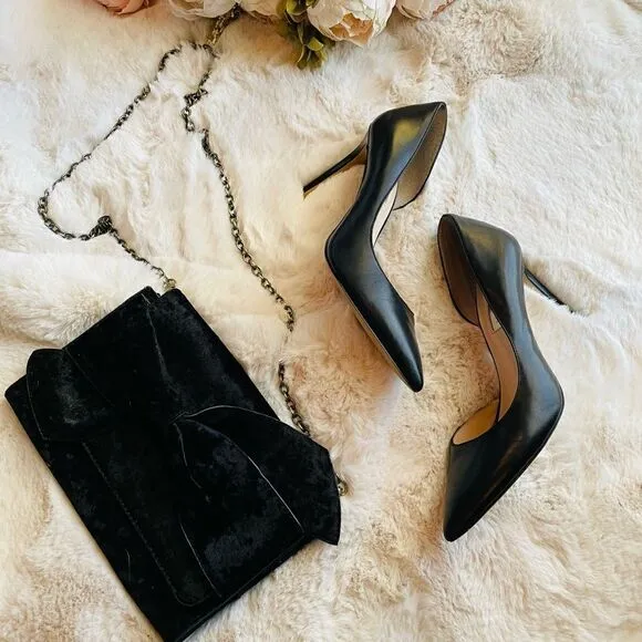 ♥️ Black Stiletto d’Orsay Heels/Shoes, size 8.5