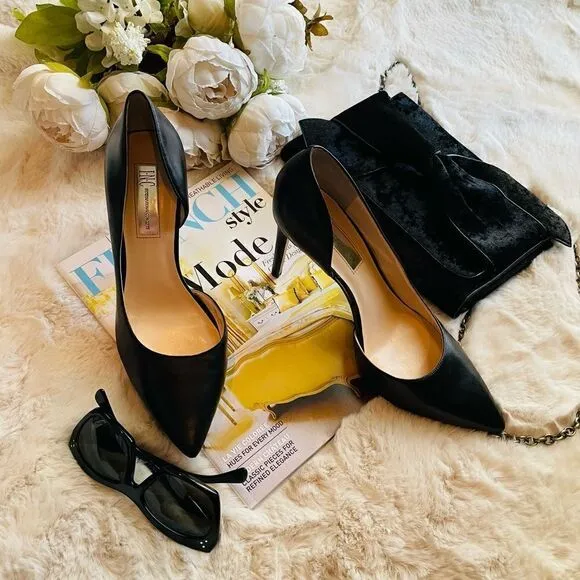 ♥️ Black Stiletto d’Orsay Heels/Shoes, size 8.5