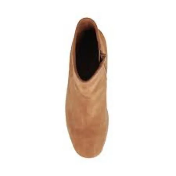 Blonde EUC Tan Suede Women's Ankle Boots, Size 7