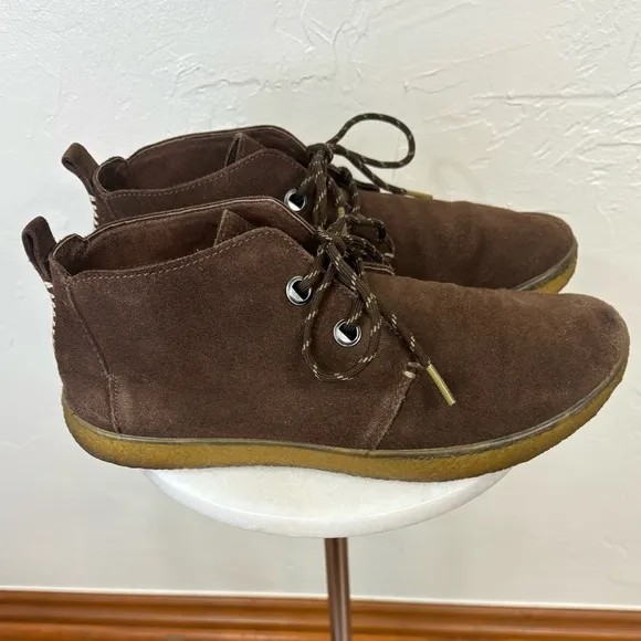 BLUPRINT Men's Indio Desert Suede Chukka Boot Shoe Brown Leather‎ Lace Up Sz 10