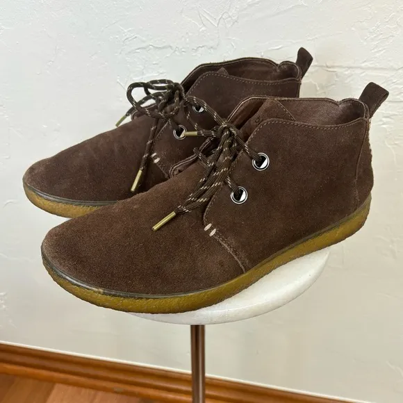 BLUPRINT Men's Indio Desert Suede Chukka Boot Shoe Brown Leather‎ Lace Up Sz 10
