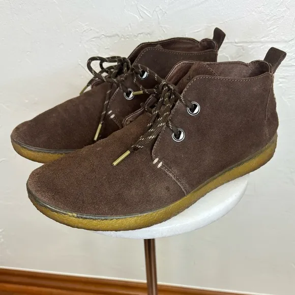 BLUPRINT Men's Indio Desert Suede Chukka Boot Shoe Brown Leather‎ Lace Up Sz 10