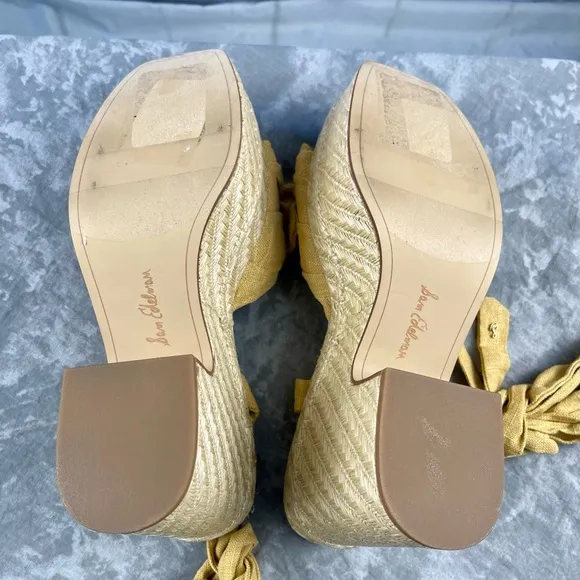 BN Sam Edelman Tula Double Platform Wedge Sandals Size 10