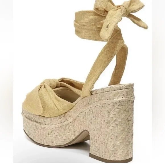 BN Sam Edelman Tula Double Platform Wedge Sandals Size 10