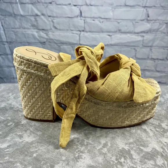 BN Sam Edelman Tula Double Platform Wedge Sandals Size 10