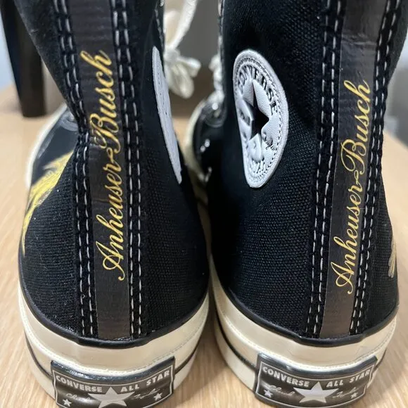 BNWoT CTAS 70 Hi Ltd Ed Custom Anheuser-Busch Gold Logo KICKS (6M/8W) Converse ☆