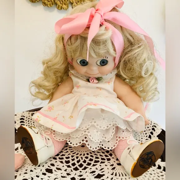 boots Tyner Sugar Britches bisque Life size/weight baby doll christening dress
