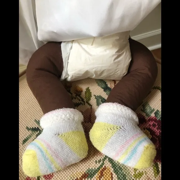 boots Tyner Sugar Britches bisque Life size/weight baby doll christening dress
