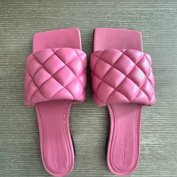 Bottega Veneta Pink Quilted Women's Shoes