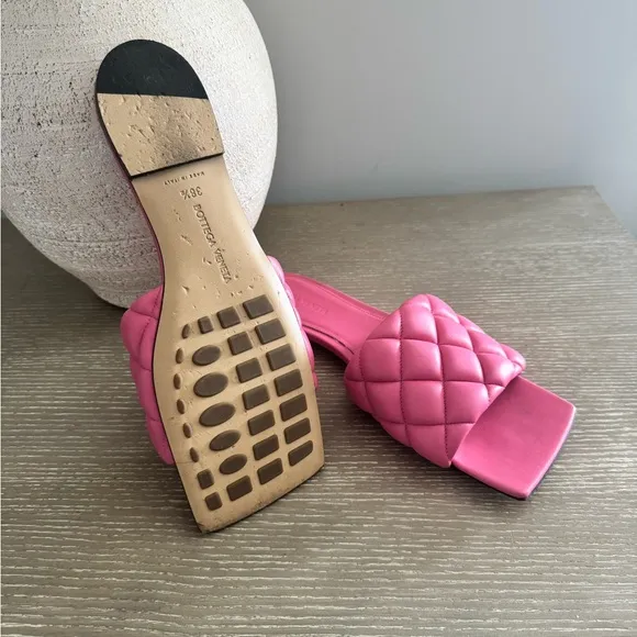 Bottega Veneta Pink Quilted Women's Shoes