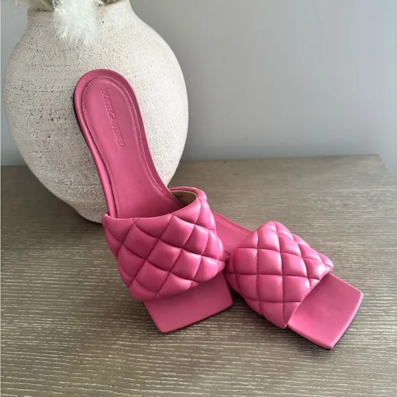 Bottega Veneta Pink Quilted Women's Shoes