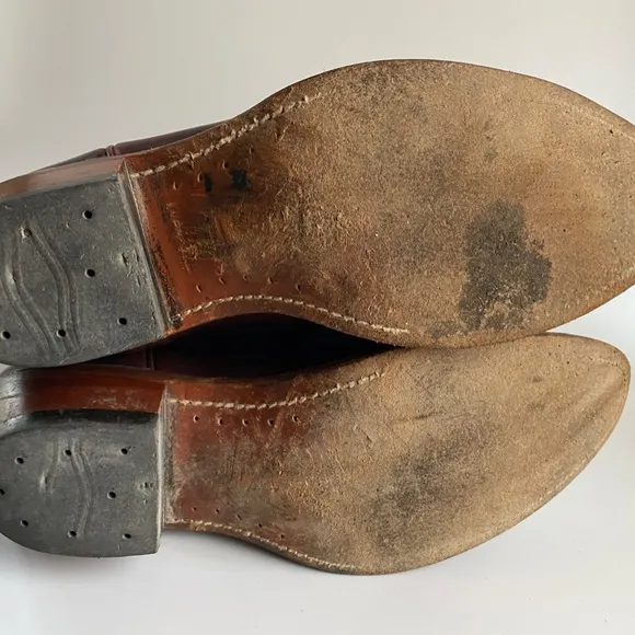 Boulet Vintage Leather Western Cowboy Boots Size 10.5