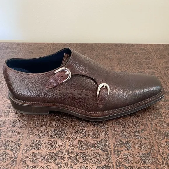 BRAND NEW CUSTOM Italian Double Monk Strap Shoes