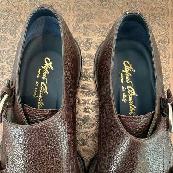 BRAND NEW CUSTOM Italian Double Monk Strap Shoes