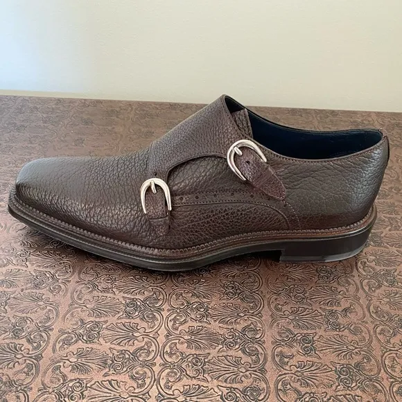 BRAND NEW CUSTOM Italian Double Monk Strap Shoes