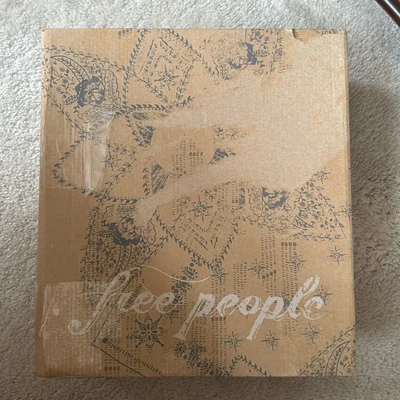 Brand New Free People Cecile Ankle Boot Genuine Leather Snakeskin Print 3&quot; Heel